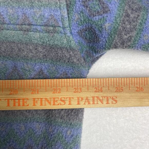 Vintage SCI Ski Country Imports Sweater XL Adult Blue Geometric Pullover - Picture 6 of 9